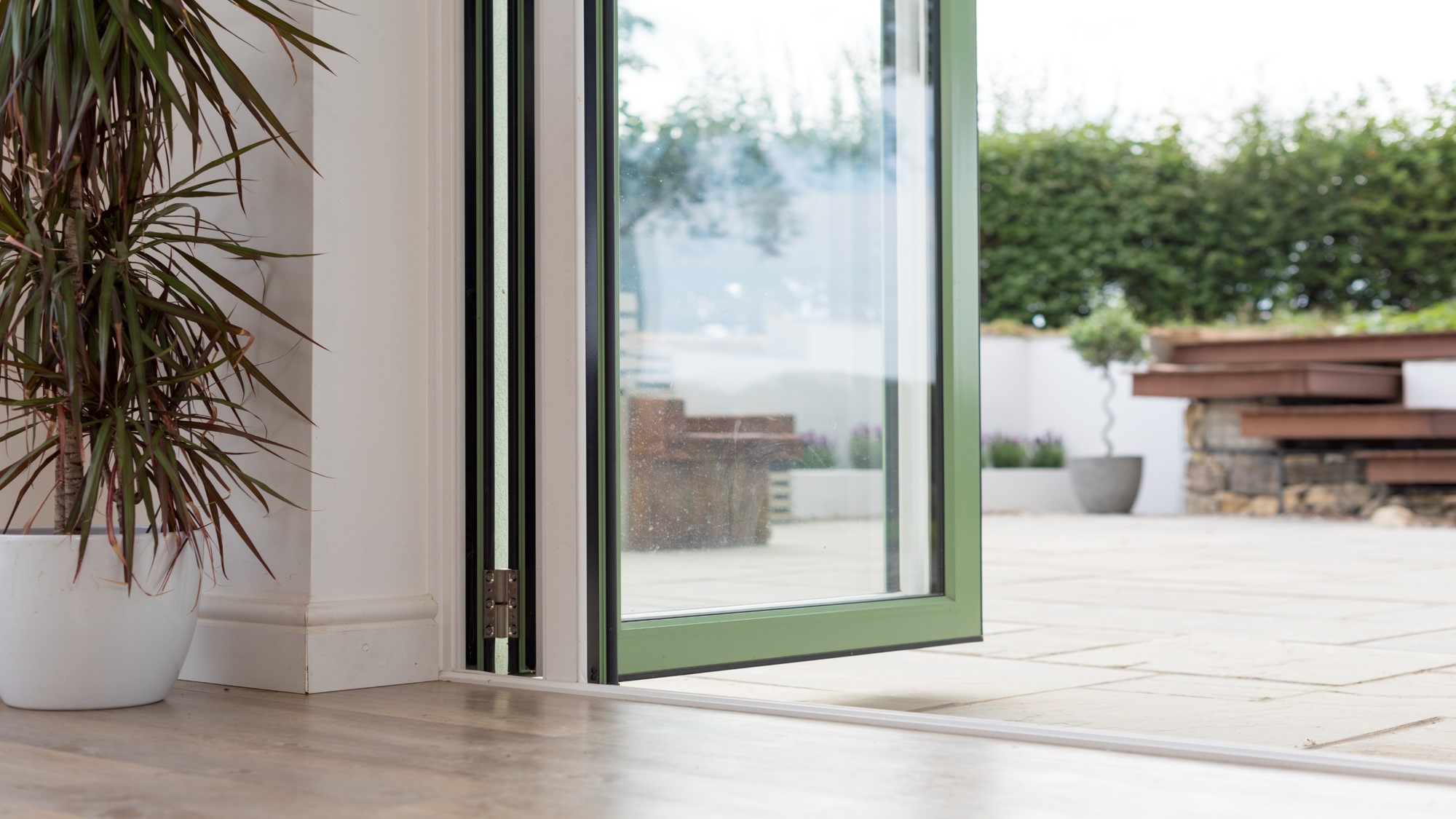 green french doors
