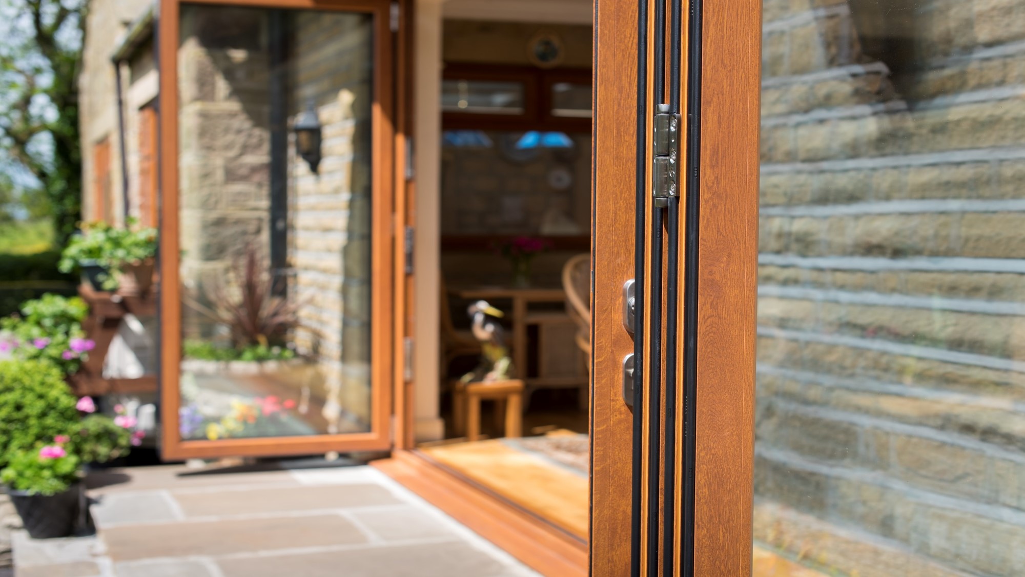 wood effect patio doors
