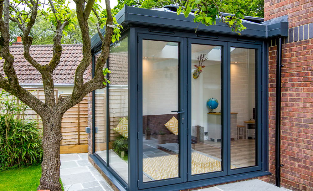 Conservatory with bi-fold doors
