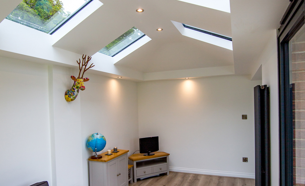 extension with roof lanterns
